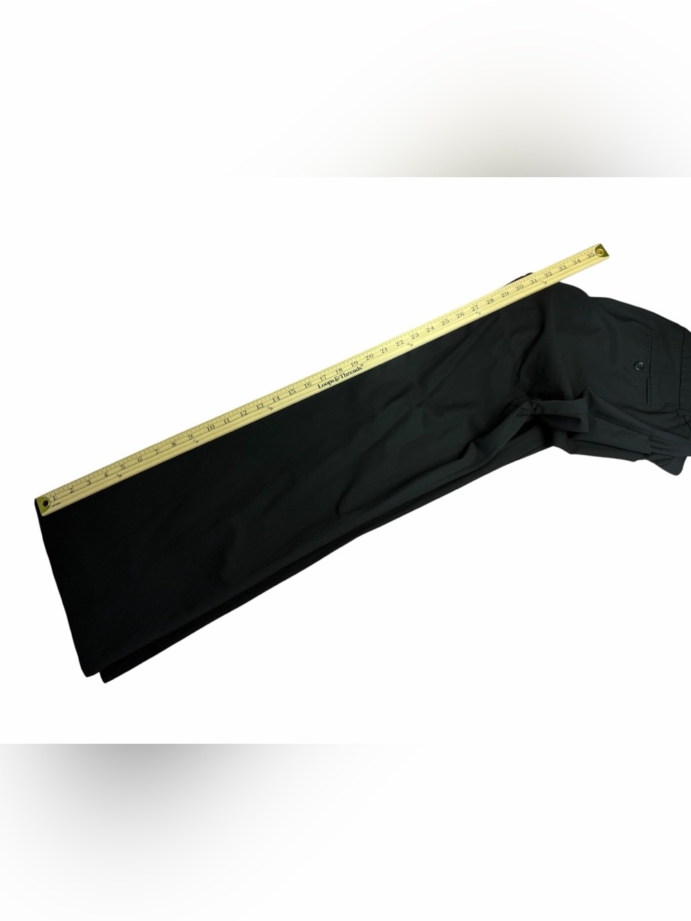 Theory Max C Tailor Pant Black Wool Trousers Straight Leg Size 12 - Picture 4 of 8